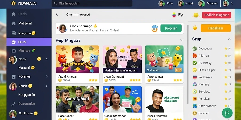 Tampilan karakter yang dapat disesuaikan dengan detail yang menarik.