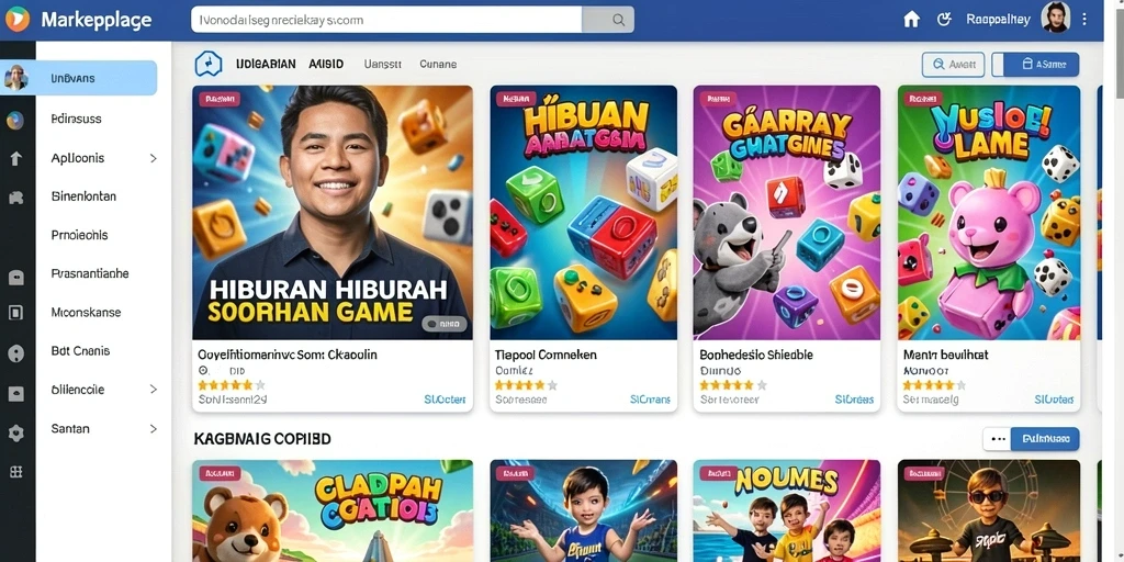 Tampilan utama aplikasi yang menarik dan mudah diakses.