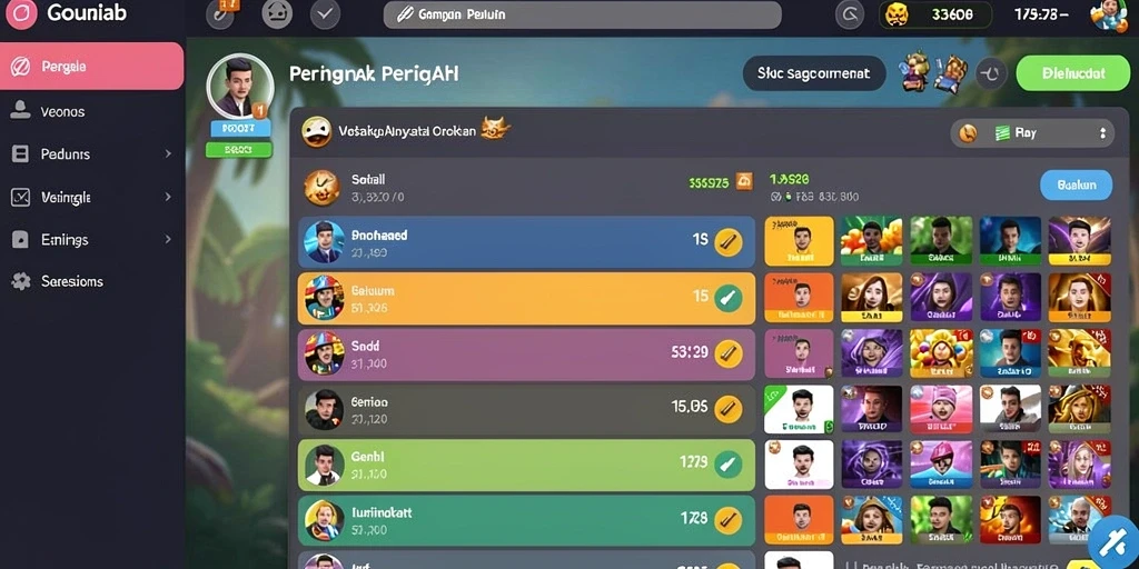 Tampilan utama aplikasi BOSPLAY77 yang menarik dan mudah dinavigasi.