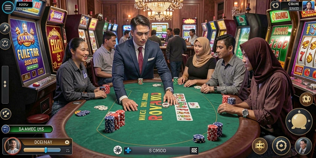 Tampilan awal DEWA1000 yang menarik dan interaktif.