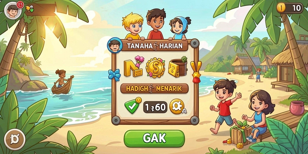 Tampilan awal DEWANAGA77 yang menarik.