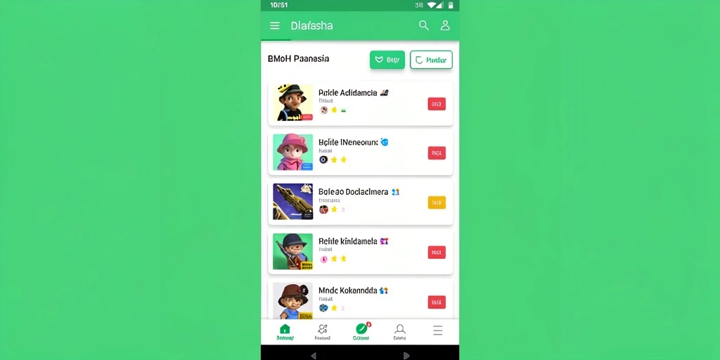Menampilkan karakter utama dalam aksi pertarungan.