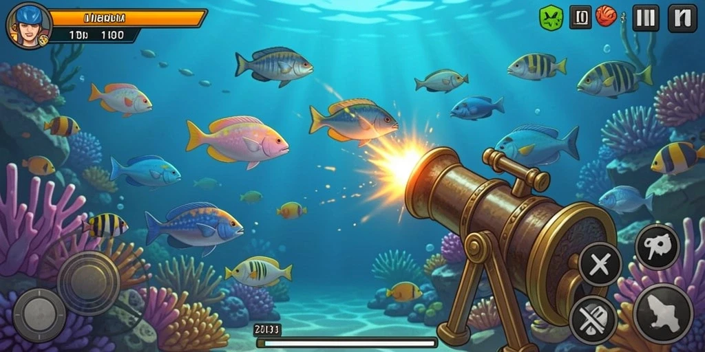 Tampilan awal game yang menarik dan penuh warna.