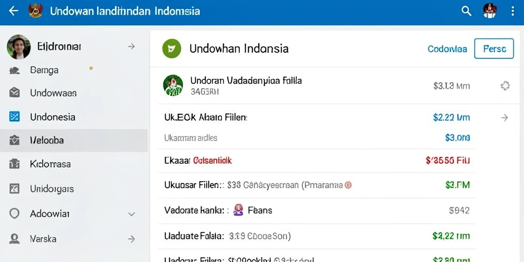 Tampilan menu utama yang sederhana dan menarik.