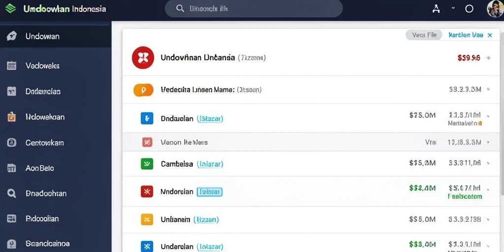 Tampilan antarmuka yang intuitif dan ramah pengguna.