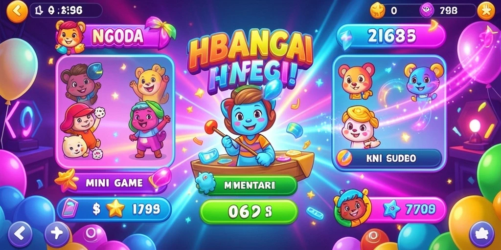 Antarmuka utama yang menarik dan mudah digunakan.