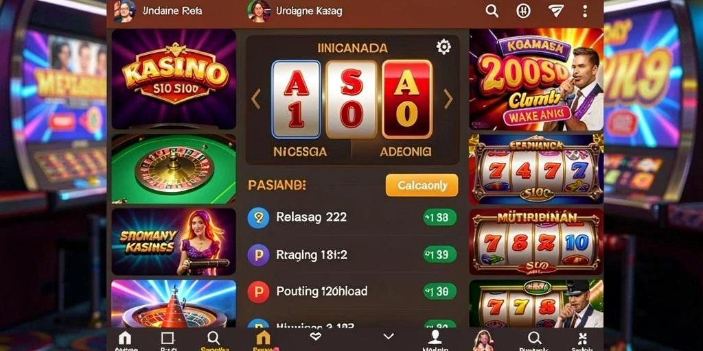 Tampilan menu utama yang menarik dan mudah dinavigasi.