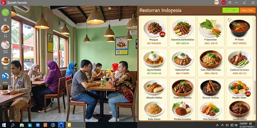 Tampilan menu utama yang menarik dan intuitif.